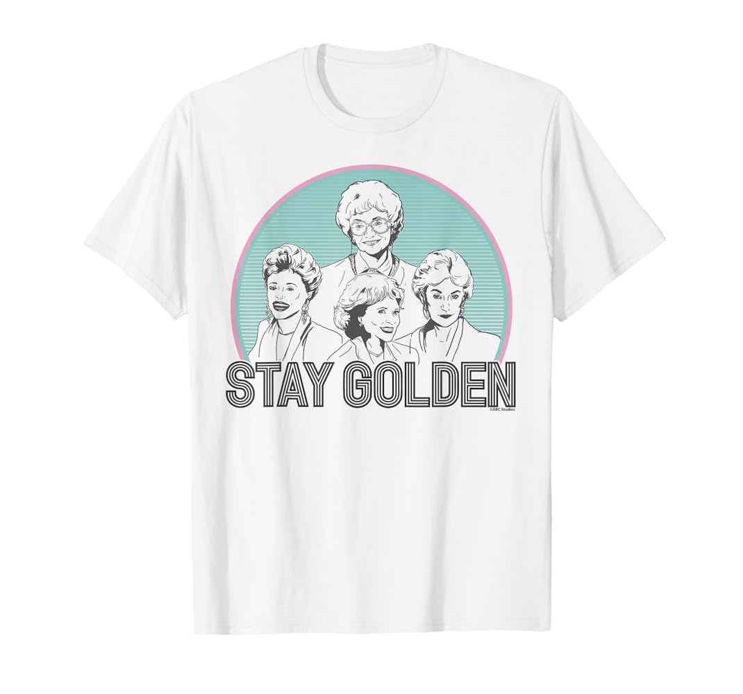 Amazon.com: The Golden Girls - Stay Golden T-Shirt